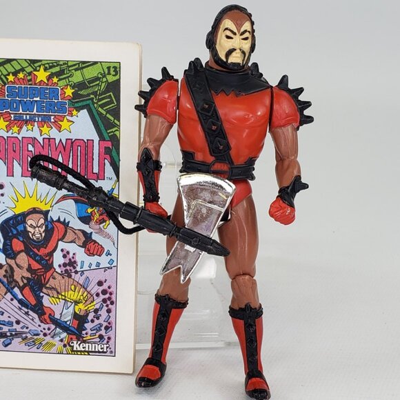 Vintage 1984 Kenner Super Powers STEPPENWOLF Action Figure Complete with Comic - Picture 2 of 9